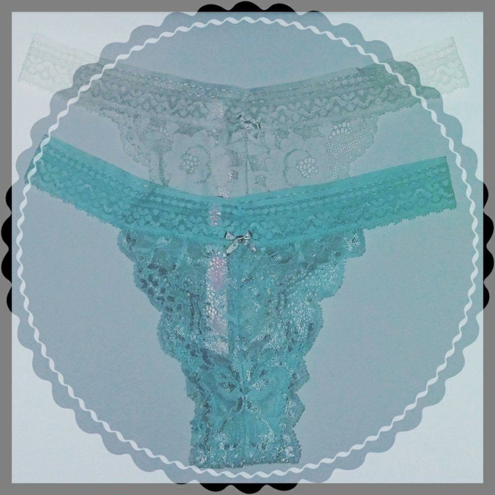 Blue and White Panties